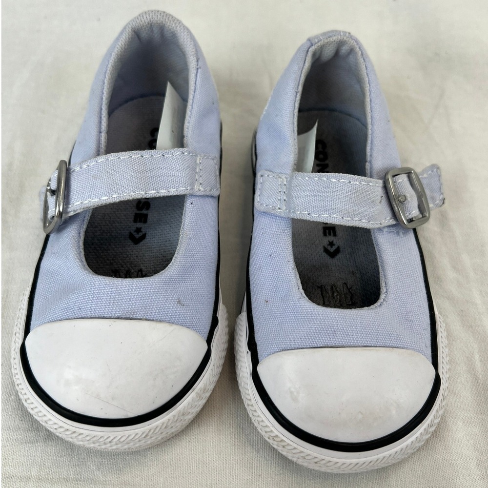 Converse All Star Mary Jane Toddler‎ Infant Shoes Light Blue Size 4